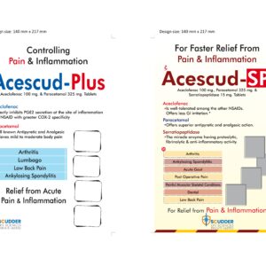 Acescud-Plus Tablets – Aceclofenac 100mg & Paracetamol 325mg