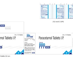 Triple PPP 650 – Paracetamol Tablets I.P. 650 mg