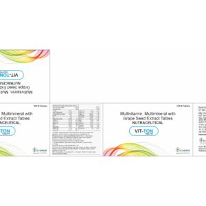 VIT-TON Tablets – Multivitamin, Multimineral with Grape Seed Extract (Nutraceutical)